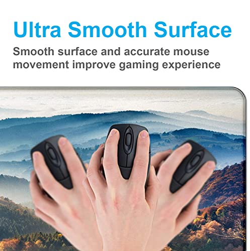 Large Mountain View Patterned Mouse Pad, Anti Slip Gaming Keyboard Desk Pad | The Surface Of The Mouse Pad Is Designed With Fiber Woven Material, And The Base Is Made Of Natural Anti Slip Rubber. - color: Mountain Landscape