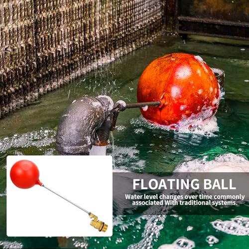 3/4 Inch float valve for water tank | water trough float valve| water float valve| Automatic Water Level Control for Water Tanks| Automatic stock tank | With 6 Inch Float Ball(2-Pack)