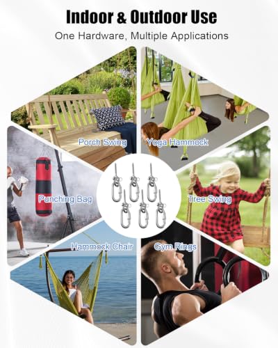 Swing Hangers Fit for Porch Hammocks Hanging Chairs Punching Bags