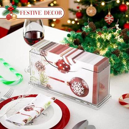 Guest Towel Napkin Holder Bathroom - Clear Waterproof Vertical Disposable Paper Napkins Hand Towel Holder Tray for Kitchen Dining Table Home Hotel Office Decorative - size: Vertical - Guest Towel Holder