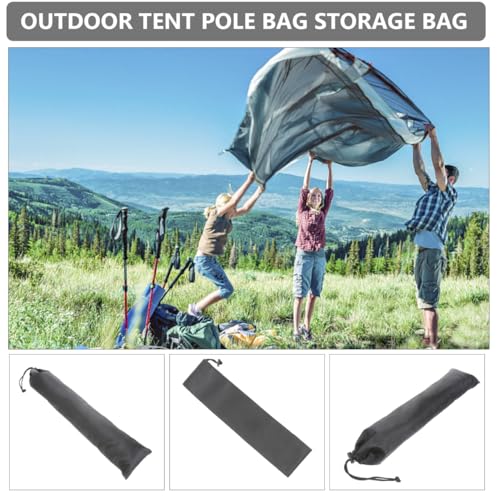 Toddmomy Tent Pole Storage Bags 4 Pack Portable Camping Organizer Pouches for Hiking Poles Awning and Fishing Gear Lightweight Durable for Outdoor Travel