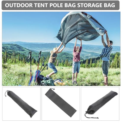 Toddmomy Tent Pole Storage Bags 4 Pack Portable Camping Organizer Pouches for Hiking Poles Awning and Fishing Gear Lightweight Durable for Outdoor Travel