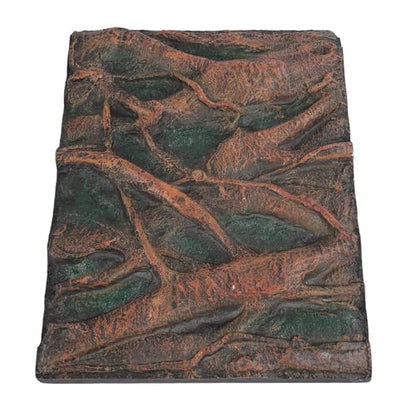 CDQL Aquarium Terrarium Background, Multipurpose 3D Reptile Background, Foam Aquarium Decor Backgrounds, Easy to Assemble for Reptiles Lizard Fish Frog (H)