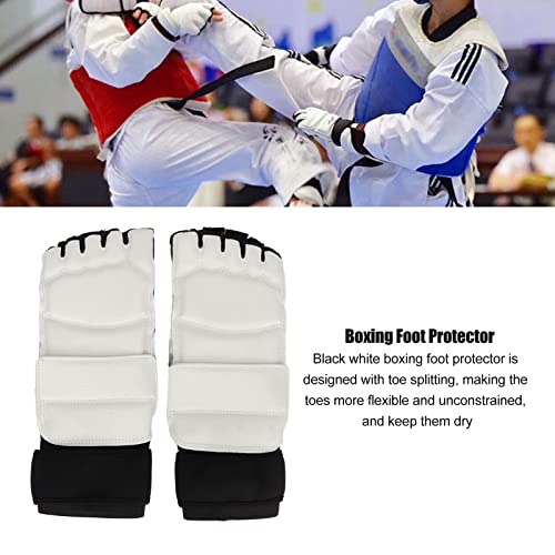 Fabater Taekwondo Foot Protector, Training Boxing Martial Arts Boxing Punch Bag Sparring Muay Thai Kung Fu Feet Protector, Foot Guard Protective TKD Foot Gear Support for Men Women Kids