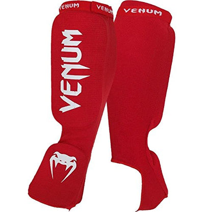 Venum Kontact Shin Guards - color: Red, size: One Size