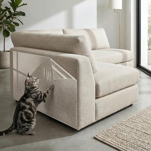 Clear Static Cling Wall Protector Film 17.7in x 32.8ft, Waterproof Oil-Resistant Kitchen Backsplash Protector, Plastic Cover for Painted Walls, Cabinets, Doors, Furniture, Cat Dog Scratch Guard