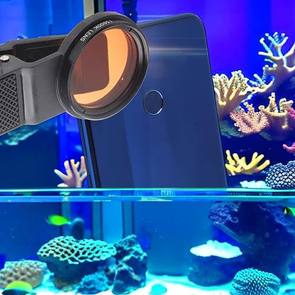 Zerodis Fish Photography Lens, Smartphone Camera Lens Filter Accessories with Macro for Reef Aquarium Photography