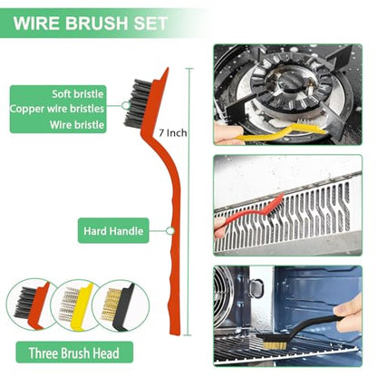 Crevice Cleaning Brush,Hard Bristle Grout Scrub Brushes Tool,Straw Cleaner Brush,Multifunctional Gap Cleaning Supplies Home Essentials for Household Use,Kitchen,Window,Bathroom,Corners(12PCS)