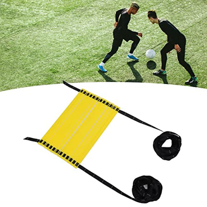 12 Rungs Agility Ladder, 236.2 X 16.3in Foldable Speed Training Ladder with Scale, Agility Training Equipment with Carry Bag for Footwork Drills