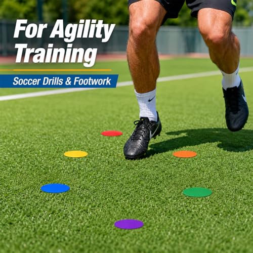 Sukh Poly Spots Markers - 12 Pcs Floor Dots Sport Markers for PE