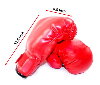 OYSTERBOY Adult Boxing Gloves, Punching Gloves, Professional Shockproof Faux Leather Sparring Training Glove Set Punching Bag Mitts for Muay Thai, MMA, Kickboxing, Men/Women - color: Red