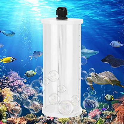 Aquarium 0.8L Acrylic Titration Pump Additives Liquid Storage Container Accessory with Scale for Fish Tank Water Treatment and Chemical Dosing Transparent Durable Lightweight