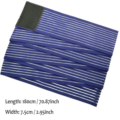 Cold Pack Strap, Elastic Belt to Wrap Cold Pack, Ice Pack Extender Strap, Add Length to Most Ice Pack, Multifunctional (Blue) - color: Blue