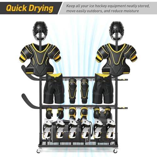 ikkle Large‑Capacity Hockey &Lacrosse Gear Drying Rack.