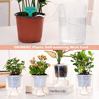 3 inch Net Pots for Hydroponics, 50 Pack Net Cups with Self Watering Rope & Plant Labels, Nursery Pots for Kratky Aquarium Plant, Hydroponic Baskets Garden Vegetables Growing