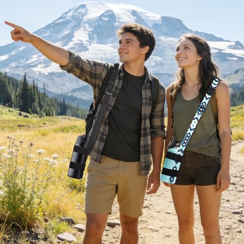 HEYSKAY Water Bottle Holder with Strap, Water Bottle Sling with Adjustable Shoulder Strap for Owala FreeSip 24-40oz, Hydro Flask and Universal Water Bottles, for Walking, Hiking