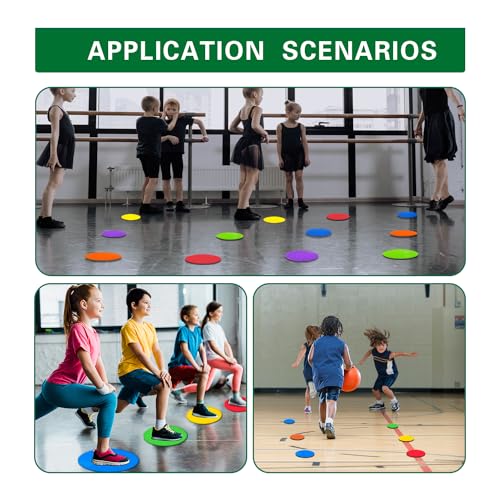 Rubber Spots Spot Markers 4 Inch & 9 Inch Multicolor Floor Dots - style: 9inch 9pcs
