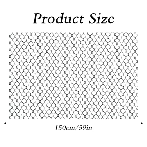 59 X 39 Inch Black Mesh Fabric Soft Mesh Netting Slightly Stretchy Nylon Netting Fabric for Sewing Projects Shopping Meshs Bag Backpack Pocket and Straps and Nettings Clothes