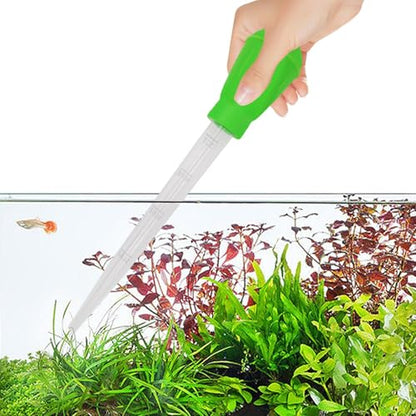 Aquarium Water Changer | 28cm Long Pipette, 30ml Capacity, Blue Green Options | Sturdy Manual Syringe, Efficient Water Replacement, Versatile Fish Tank Tool | Ideal for Aquarium Maintenance Science - color: Green(28CM)