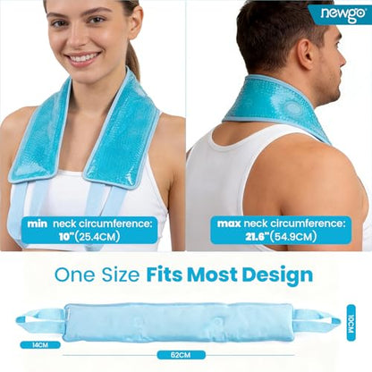 NEWGO Ice Pack for Neck Pain Relief, FSA Eligible, Blue