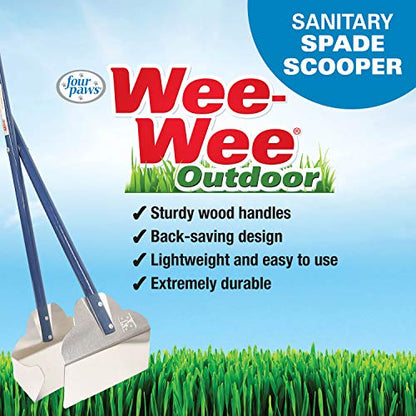Four Paws Wee-Wee Pooper Scoopers for Dogs l Outdoor Rake l Spade & Pan l Pooper Scooper Set - size: 5.25" x 7" x 33.5", style: Spade Scooper