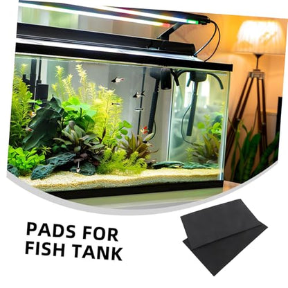 Yardwe 2pcs Aquarium Leveling Mat Insulated Pad for Fish Tank Stability Non Slip Cushion for Aquatic Pets Reduces Noise Enhances Aquascaping