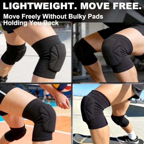 Men Women Knee Pads for Sports, Soft Flexible Foam Pad for Dancing, Black S - size: Small