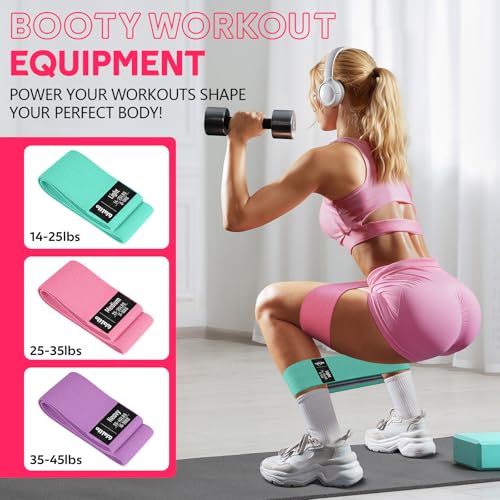 WALITO Home Pilates Kit for Women,Pilates Ring Set with Magic Circle,Resistance Bands,Figure 8 Workout Bands,Mini Ball, Compact Toning Fitness Essentials Starter Set Accessories Gift - color: PINK SET