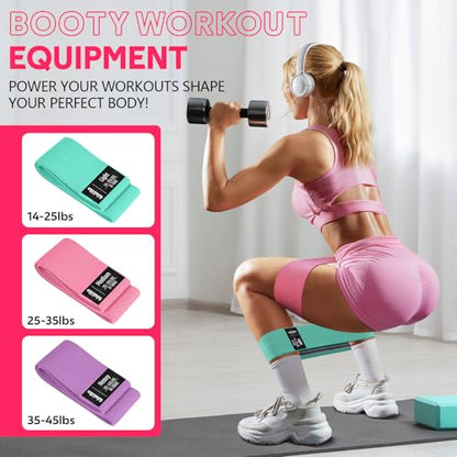 WALITO Home Pilates Kit for Women,Pilates Ring Set with Magic Circle,Resistance Bands,Figure 8 Workout Bands,Mini Ball, Compact Toning Fitness Essentials Starter Set Accessories Gift - color: PINK SET