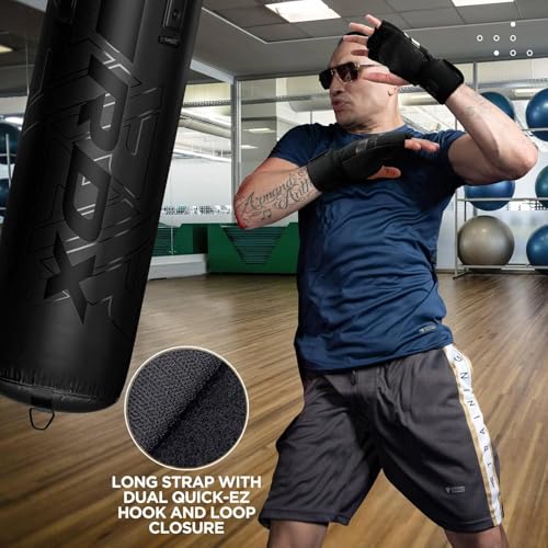 RDX Boxing Inner Gloves Hand Wraps Men Women, Hybrid Design Gym Weight Lifting Workout, 50Cm Long Wrist Support, Neoprene Under Mitts, MMA Muay Thai Martial Arts Training, Kickboxing Punching - size: X-Large