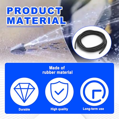 4 Meter Universal Car Windshield Washer Hose Tube Replacement Kit with 12 Connectors for Windshield Wiper Jet Nozzle Repair and Glass Washing System Maintenance