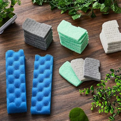 40 Pcs Replacement Filter Media Kit Compatible with Fluval 406/407, Aquarium Filters Set Including 4 Biological Foams, 36 Ammonia/Phosphate/Nitrite Remover - style: 406/407