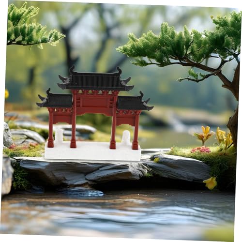 MAGICLULU Mini Chinese Bridge Ornament for Aquarium Japanese Style Fish Tank Decor Zen Home Decor DIY Terrarium Accessory