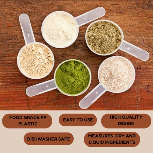 10cc Long Handle Measuring Scoop (2 Teaspoon / 10mL) - Heavy-Duty Plastic Spoon for Powders, Pre-Workout, Supplements, and Spices, 1-Pack - size: 10 cc | 2 teaspoon | 10 mL