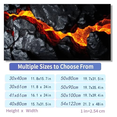 Fish Tank Background Aquarium Background Sticker Volcanic Lava Poster Fish Tank Decoration Self Adhesive Wallpaper 3D Background(41x61cm)