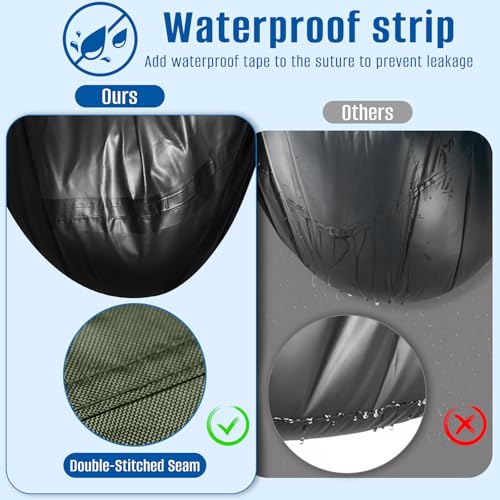 Propane Tank Cover 20lb,Outdoor Heavy Duty 600D Waterproof Oxford Fabric Propane Gas Tank Cover with Adjustable Drawstrings - color: Army Green