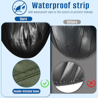 Propane Tank Cover 20lb,Outdoor Heavy Duty 600D Waterproof Oxford Fabric Propane Gas Tank Cover with Adjustable Drawstrings - color: Army Green