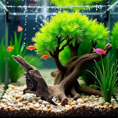 1Pc Landscape Wood Decoration Driftwood Tree Aquarium Fish Tank Plant Stump Ornament Landscap Decor Aquarium Decoration Wood Natural Trunk Aquarium Decor, Random Style