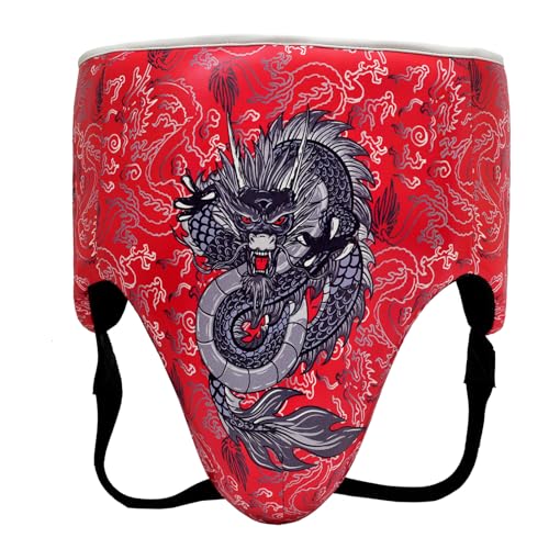 Groin Protector for Boxing, Muay Thai, Kick Boxing & MMA, Abdominal Groin Guard and Protector