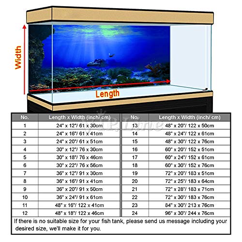 Seabed Wreck Aquarium Background Poster HD Fish Tank Decorations Landscape Backdrop (72" x 28"/ 183 x 71cm) - size: 72" x 28"/ 183 x 71cm