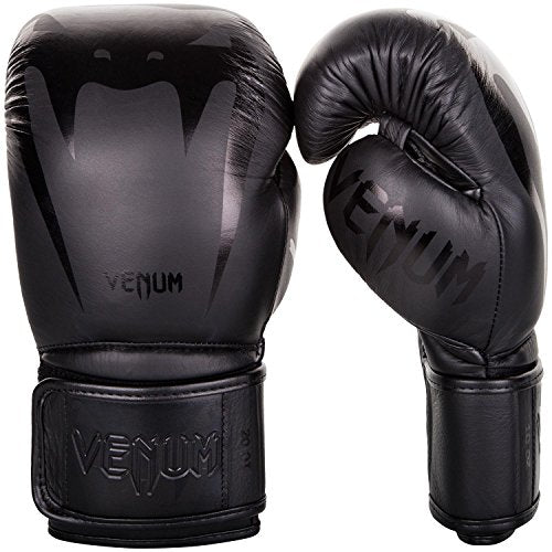 Venum Giant 3.0 Boxing Gloves - Nappa Leather - color: Black/Black, size: 16 oz