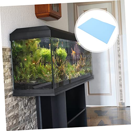 Aquarium Bottom Mat Thick Shockproof Pad for Fish Tanks Non- Water Absorption Base Wear-Resistant Design Easy to Cut for - color: Blue