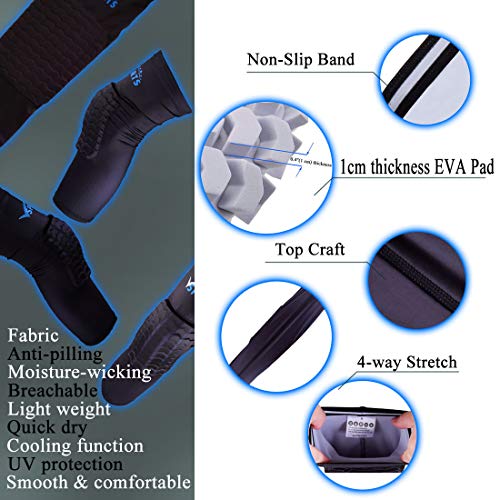 Comprssion Knee Pads Basketball Padded Sleeve 1 Pair