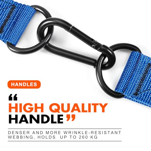 HPYGN Exercise Handle, Replacement Fitness Equipment for Pilates, Yoga, Strength Trainer, Pull Down Home Gym Red, Grey, Blue Working Out Handle - color: All Blue Handles