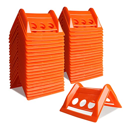 ENJ 40 Pack Flatbed Edge Protector, Edge Corner Tie Down Protector for Up to 4 Inch Straps, Protects Cargo Edges, Flatbed Accessories Plastic Protector