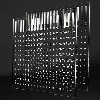 2pcs Fish Tank Dividers, Acrylic Divider Isolation Board with Suction Cups, DIY Designed Clear Easy to Install and Assemble for Fish Tank Aquarium, 15.74 x 11.81