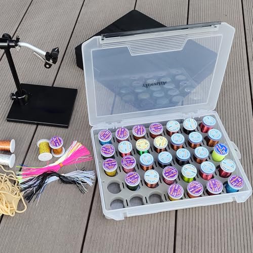 Aventik Fly Tyers Spool/Stash Box Essential Gear for Anglers Compact (1PACK)