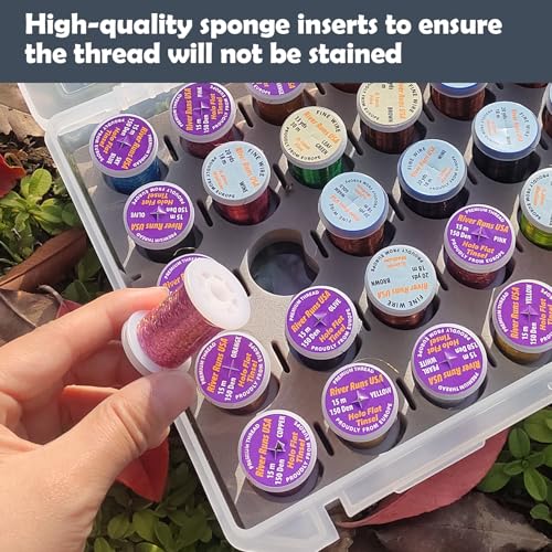 Aventik Fly Tyers Spool/Stash Box Essential Gear for Anglers Compact (1PACK)