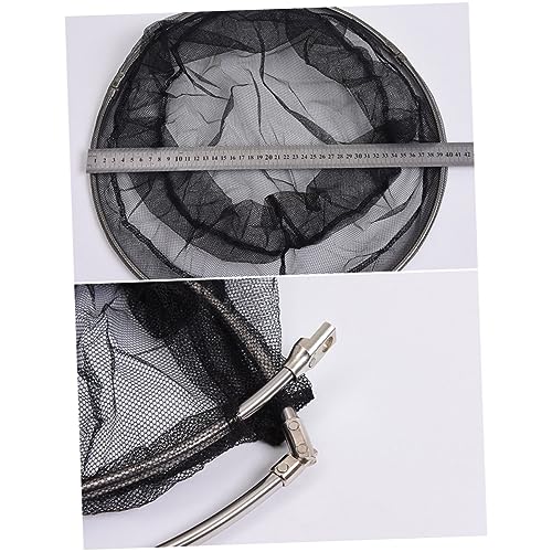 BESPORTBLE 2pcs Stainless Steel Frame 40cm Net Head Nylon Dense Hole Net Ideal for Aquarium and Outdoor Fishing