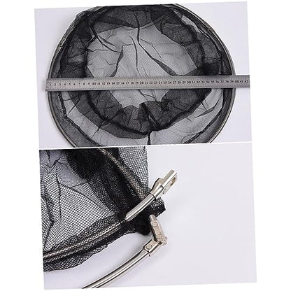 BESPORTBLE 2pcs Stainless Steel Frame 40cm Net Head Nylon Dense Hole Net Ideal for Aquarium and Outdoor Fishing
